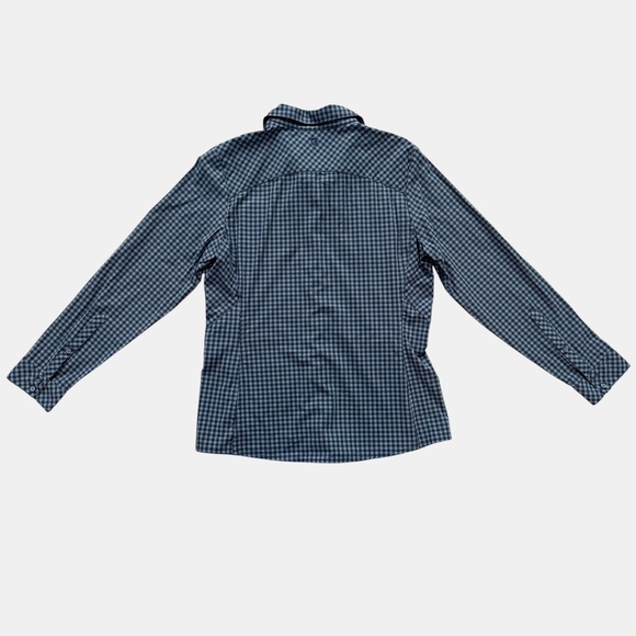 Kuhl Ezra Plaid Button Up Shirt Long Sleeve Outdoor Adventure Women's Sz M Blue - Picture 14 of 16